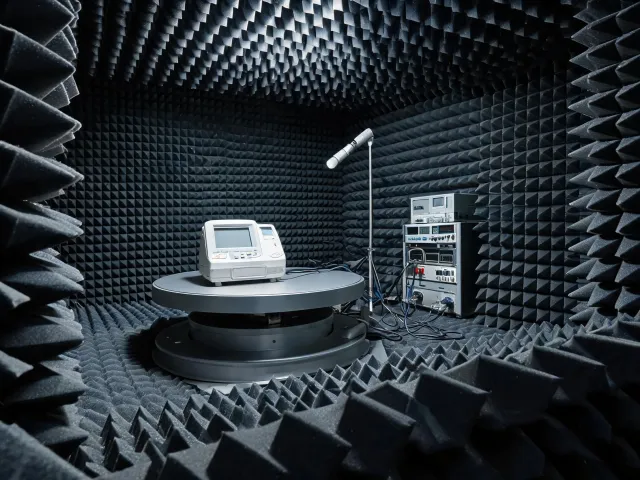 EMC test chamber for medical devices