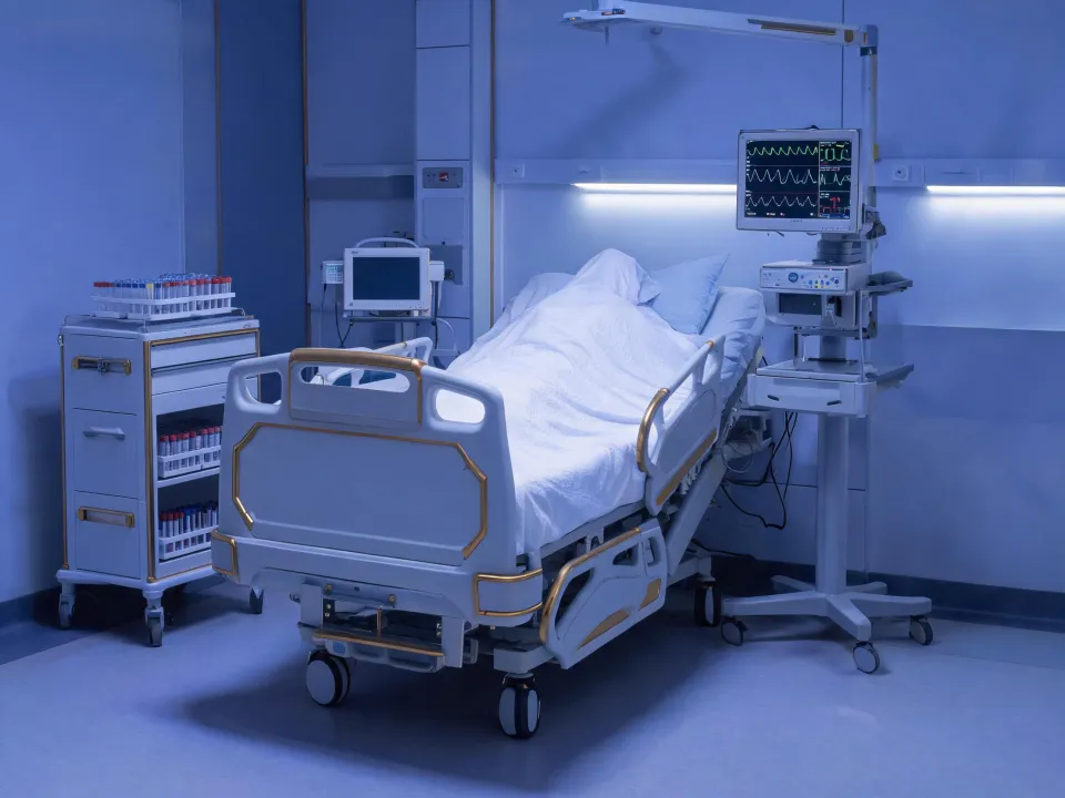 Stryker acute care equipment in a clinical evaluation suite